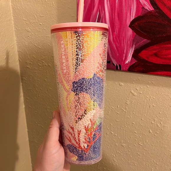 NWOT Coral Reef Bubble Starbucks (Venti) - Picture 3 of 3